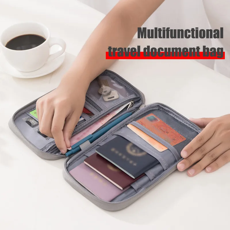 Tech Accessories Travel - 1PC draagbare reisvliegtuigtas Waterdichte zakelijke paspoorttas