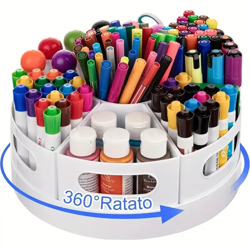 Tech Accessories For Office - 360 ° Draaibare bureau-organizer met 7