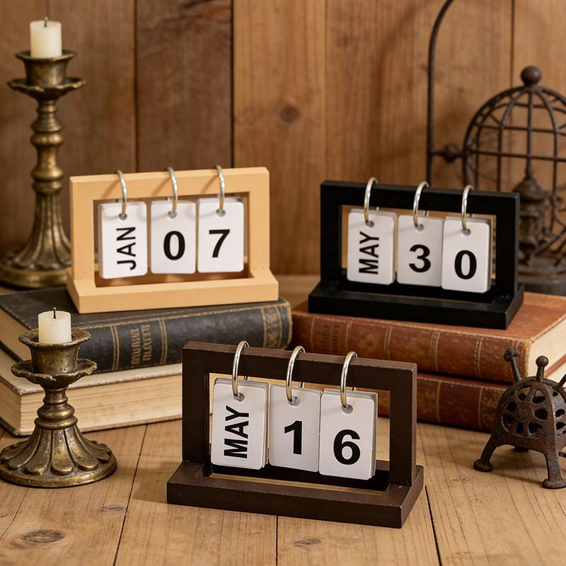 Tech Accessories For Office - 【M】Mini-kalender Bureau-decoratie Decoratieset Staande bureaukalender Werkbureaudecoratie