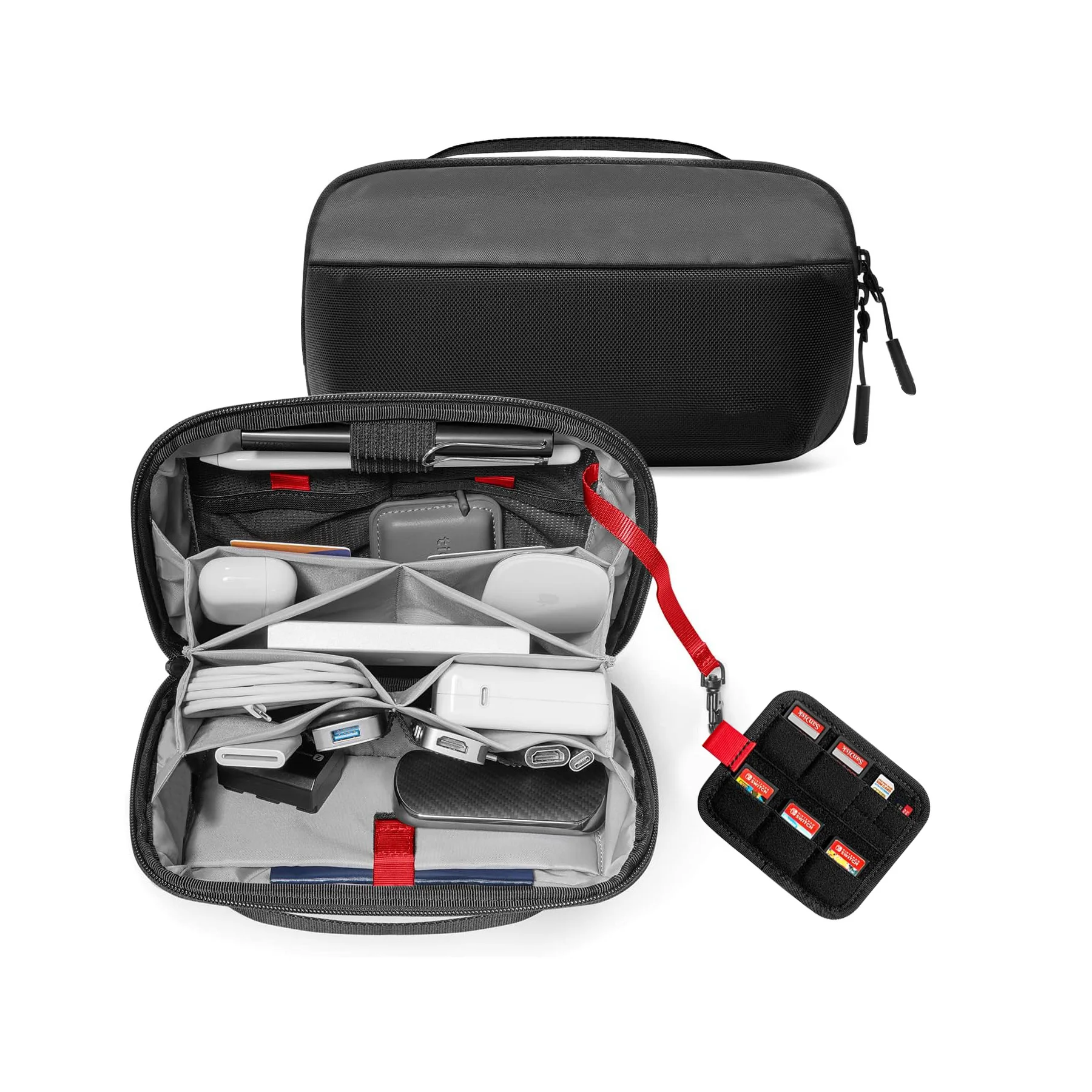 Tech Accessories Travel - Reistasje voor elektronische accessoires, waterbestendig, met