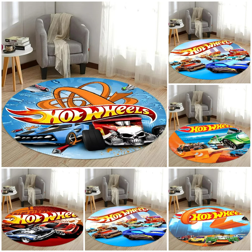 Tech Room Accessories - Hot Wheels Cars HD bedrukt rond