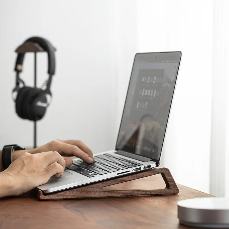 HeMu Walnoothouten laptopstand - Laptop Stand Bamboo recensie en prijs