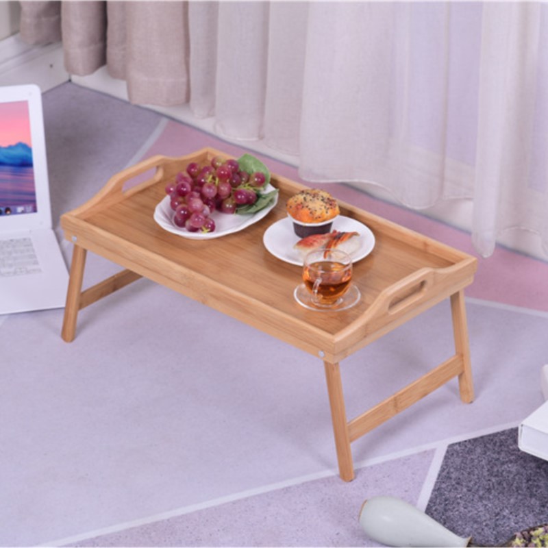 Draagbare Bamboe Houten Bed Di - Laptop Stand Bamboo recensie en prijs