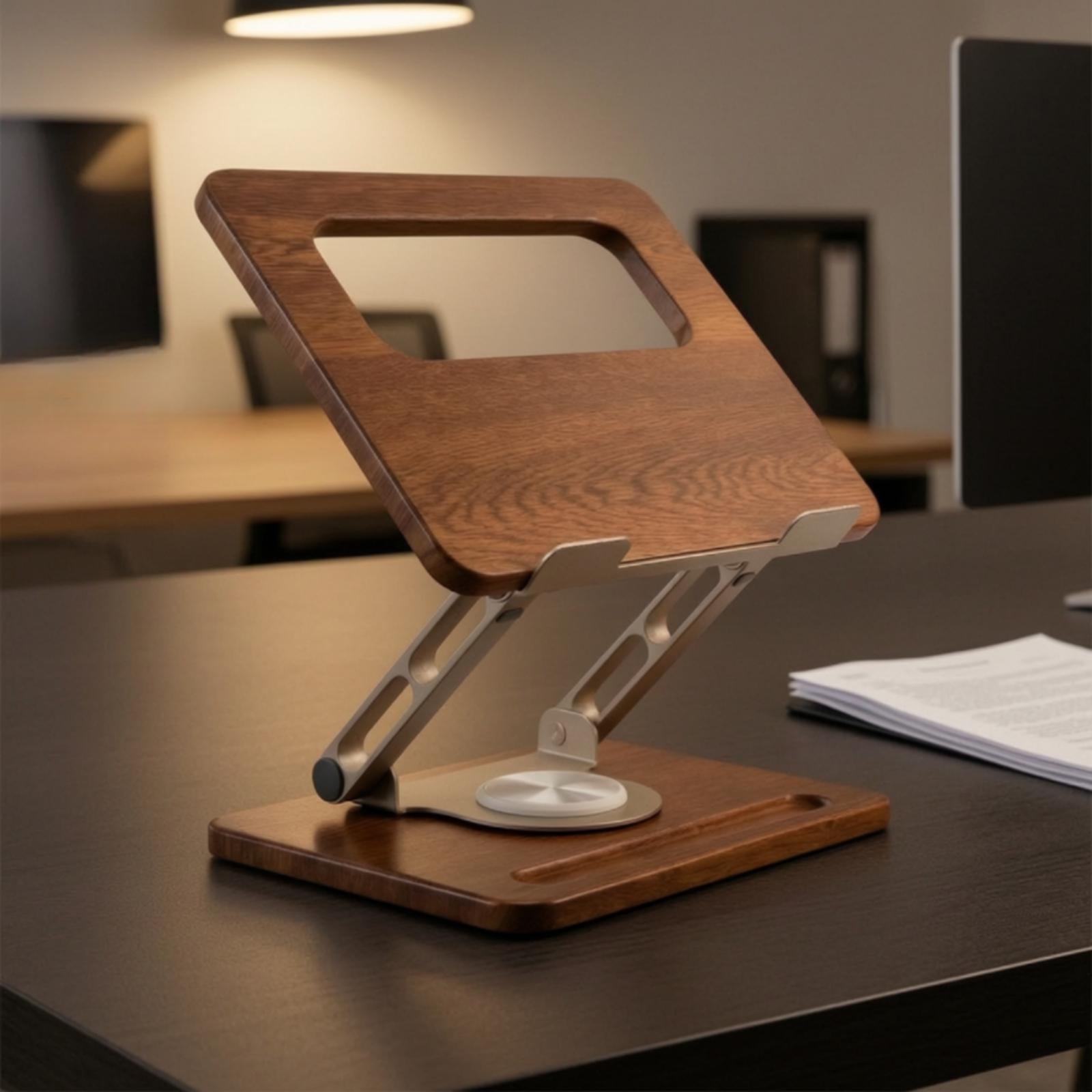 Laptopstandaard Desktop Laptop - Laptop Stand Bamboo recensie en prijs