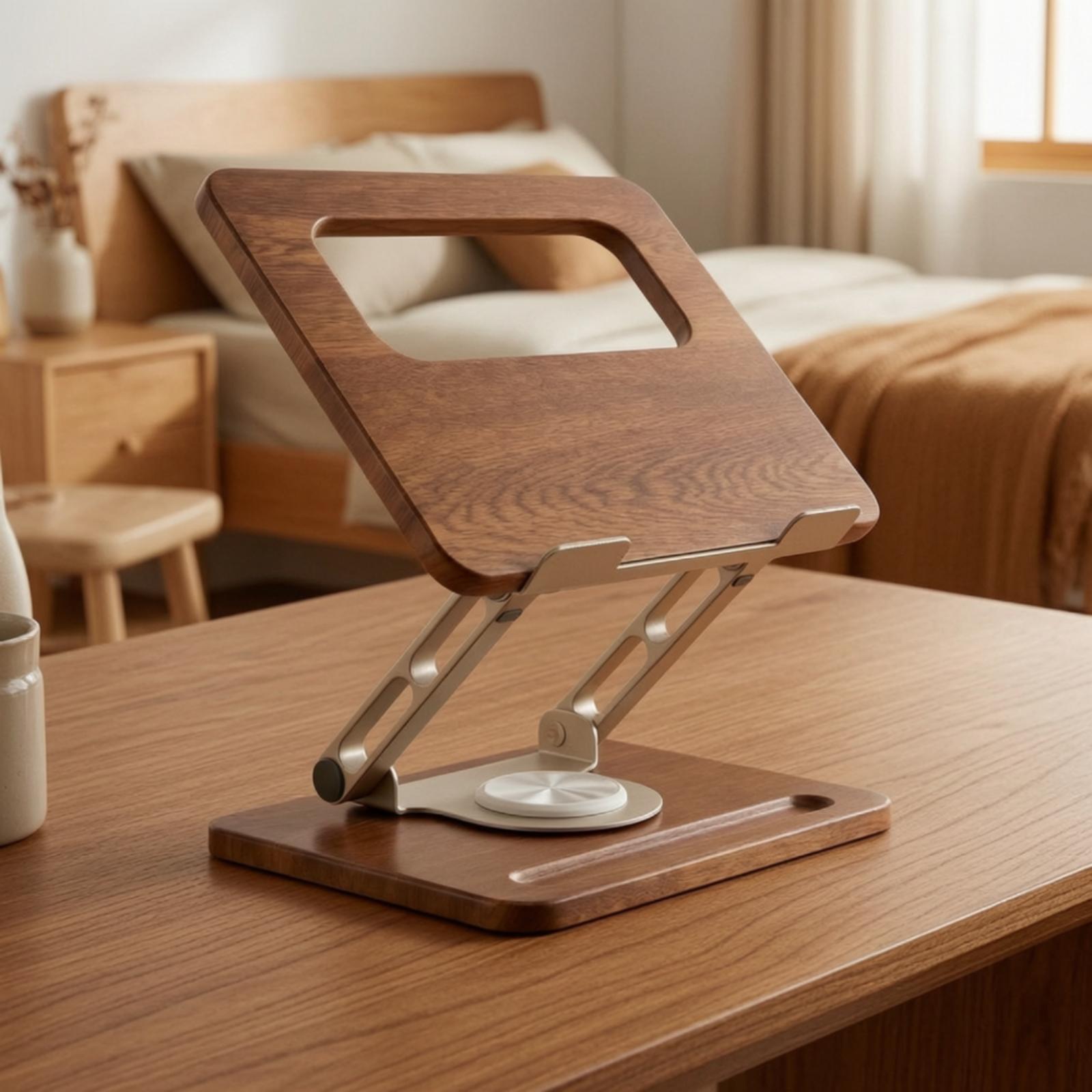 Laptopstandaard Desktop Laptop - Laptop Stand Bamboo recensie en prijs