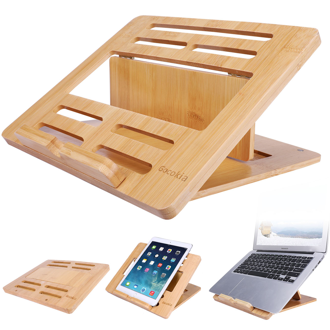 Bamboe Fodable Laptop Notebook - Laptop Stand Bamboo recensie en prijs