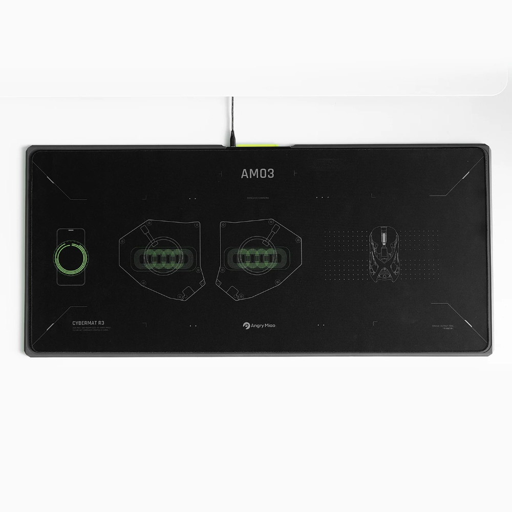 Nieuwe ANGRYMIAO CYBERMAT R3 D - Mouse Charging Pad recensie en prijs