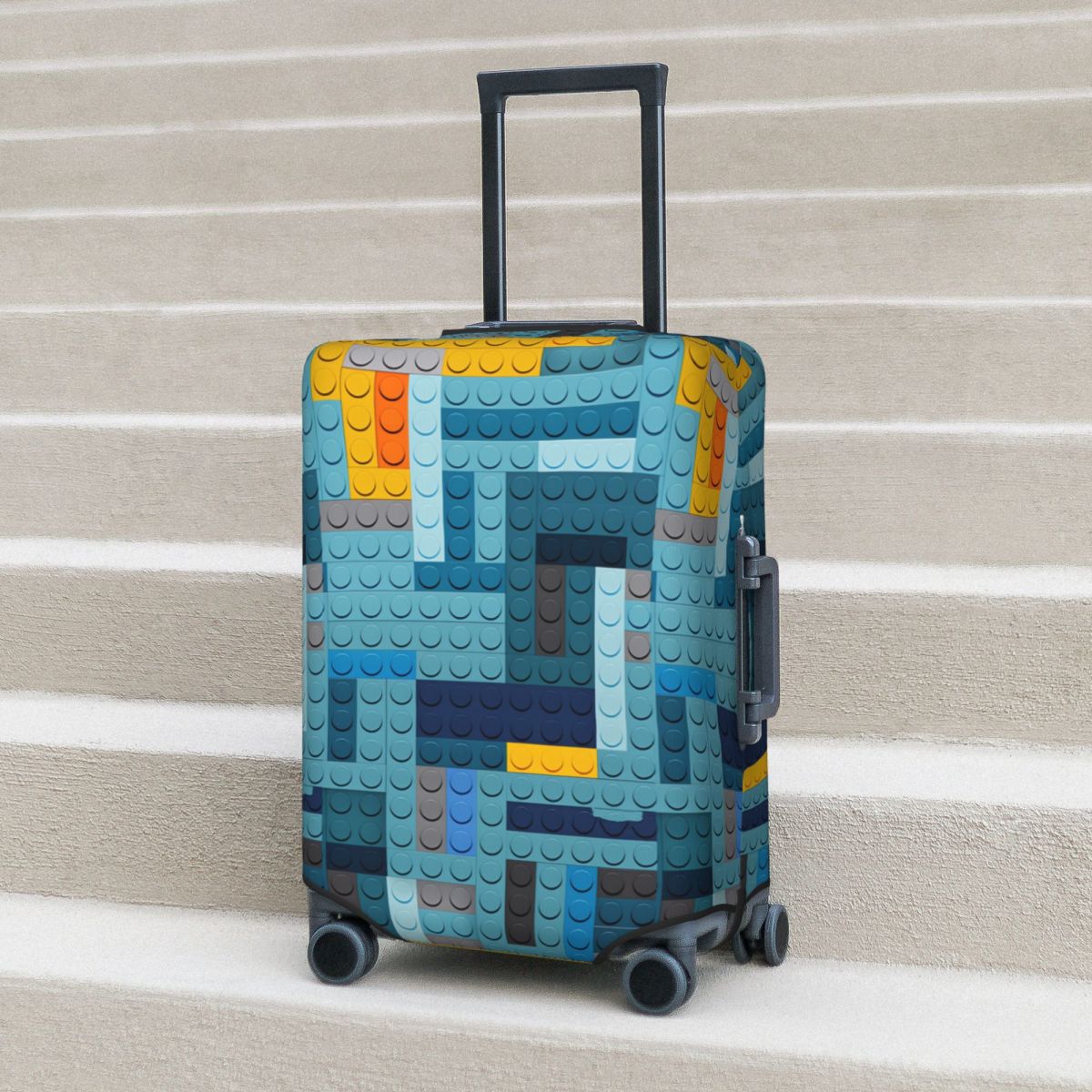 Blue Tech Pixel Bouwstenen Tex - Tech Accessories Travel recensie en prijs